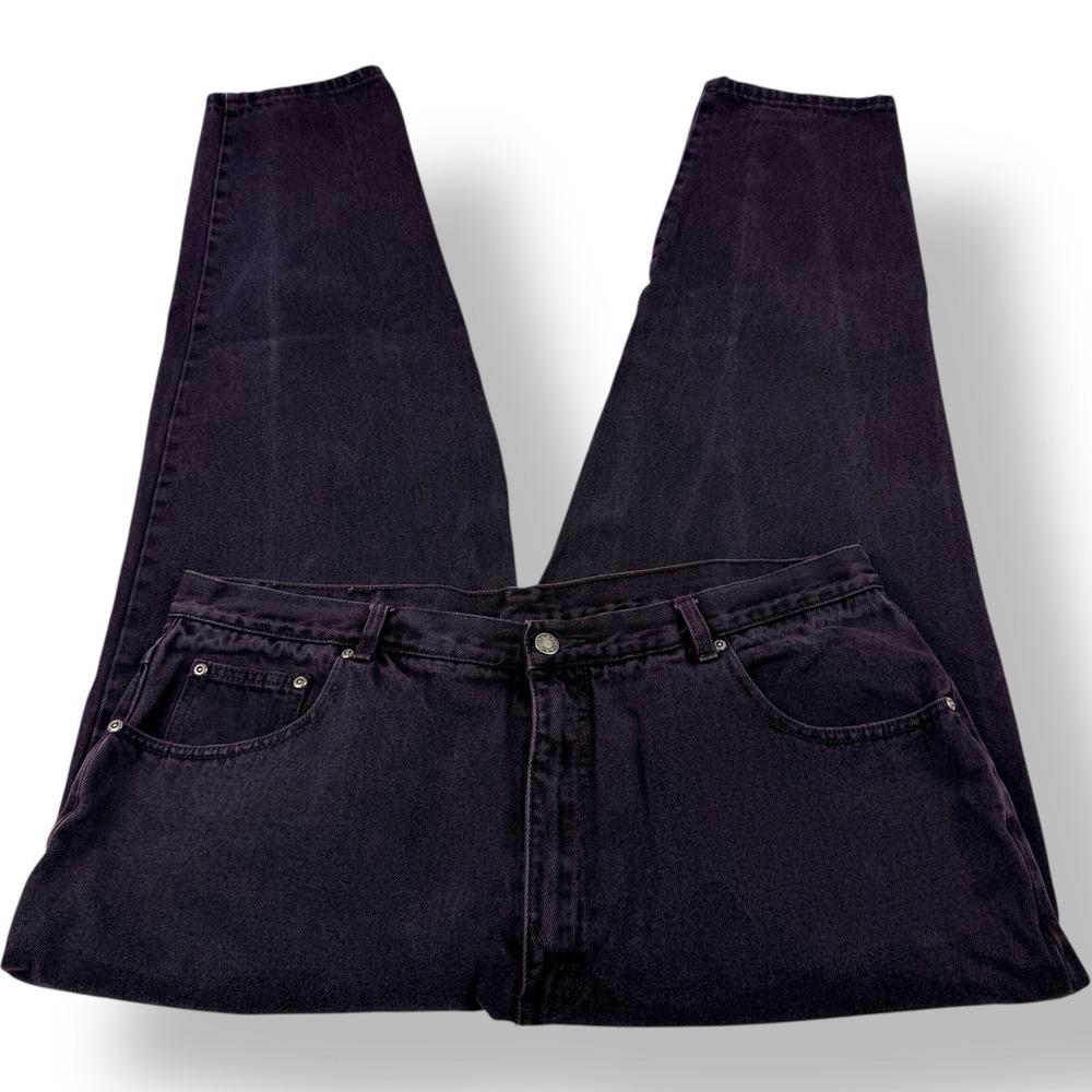 L.A. Blues Plum Cotton Y2K Wide Tapered‎ Leg Jeans Men's Size 38x29